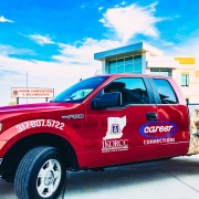 Career Connections Truck in front of IKORCC Hub